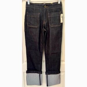 Anthropologie Maeve Cuffed Crop Jeans 25